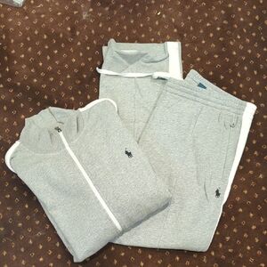 Polo by Ralph Lauren Gray Tracksuit with White Accents